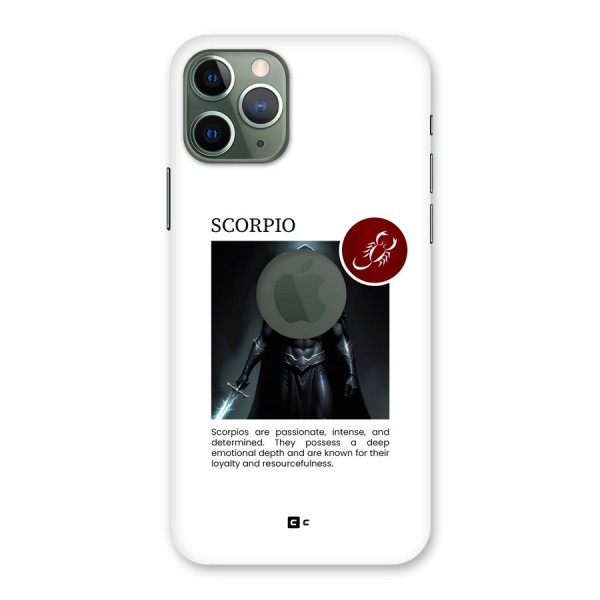 Sane Scorpio Back Case for iPhone 11 Pro Logo Cut