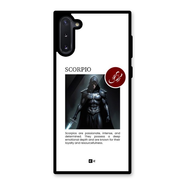 Sane Scorpio Glass Back Case for Galaxy Note 10