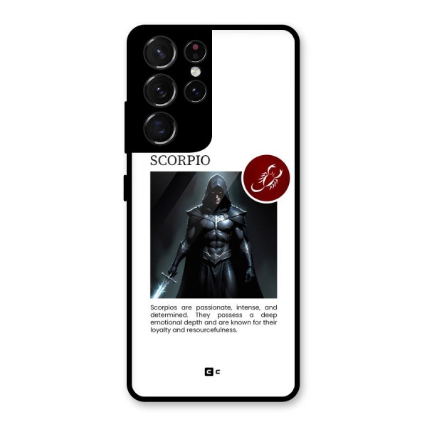 Sane Scorpio Glass Back Case for Galaxy S21 Ultra 5G