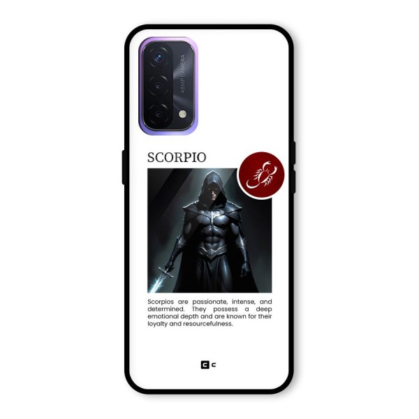 Sane Scorpio Glass Back Case for Oppo A74 5G