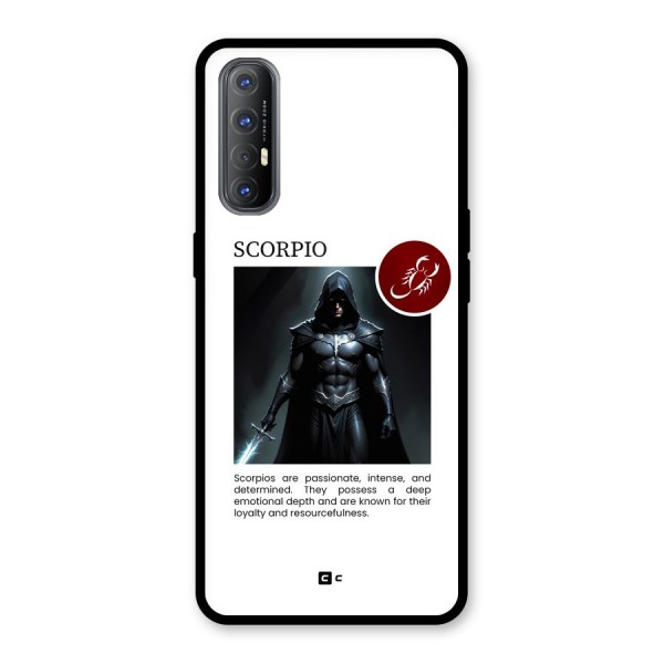 Sane Scorpio Glass Back Case for Oppo Reno3 Pro