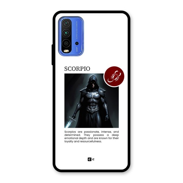 Sane Scorpio Glass Back Case for Redmi 9 Power