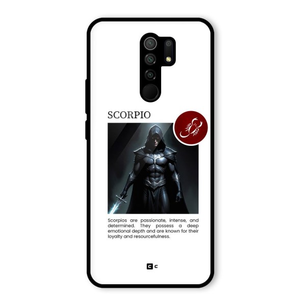 Sane Scorpio Glass Back Case for Redmi 9 Prime
