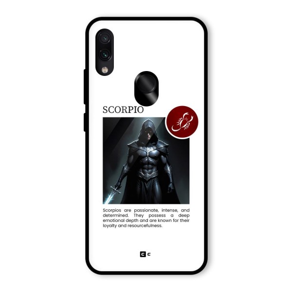 Sane Scorpio Glass Back Case for Redmi Note 7S
