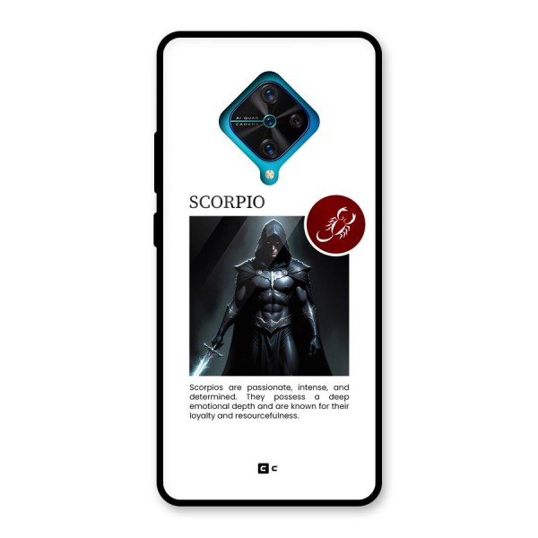 Sane Scorpio Glass Back Case for Vivo S1 Pro