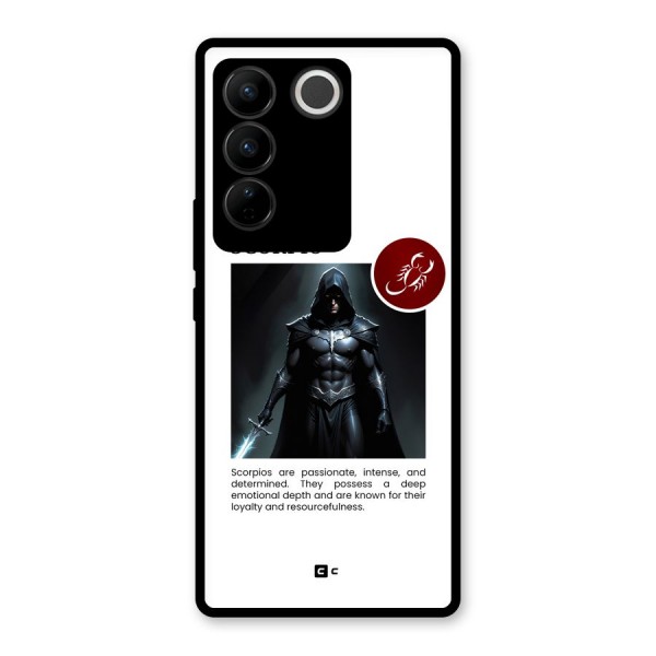 Sane Scorpio Glass Back Case for Vivo V27