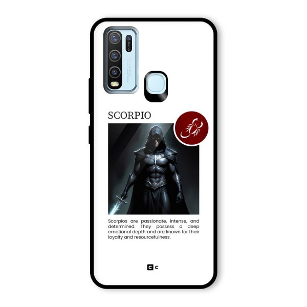Sane Scorpio Glass Back Case for Vivo Y30