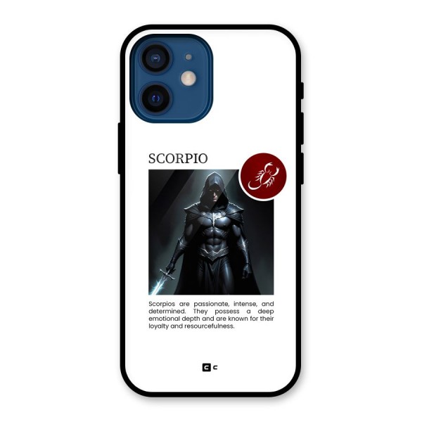 Sane Scorpio Glass Back Case for iPhone 12 Mini