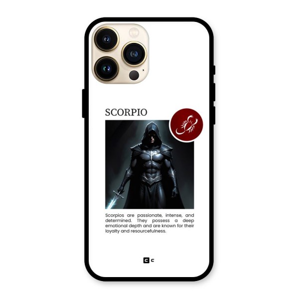 Sane Scorpio Glass Back Case for iPhone 13 Pro Max