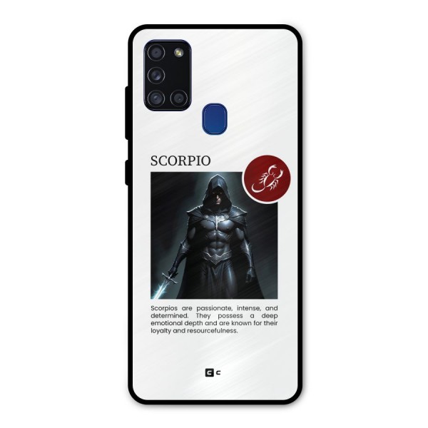 Sane Scorpio Metal Back Case for Galaxy A21s