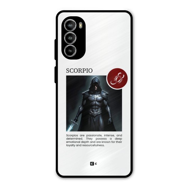 Sane Scorpio Metal Back Case for Moto G52