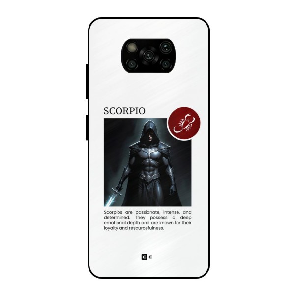 Sane Scorpio Metal Back Case for Poco X3