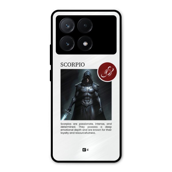 Sane Scorpio Metal Back Case for Poco X6 Pro