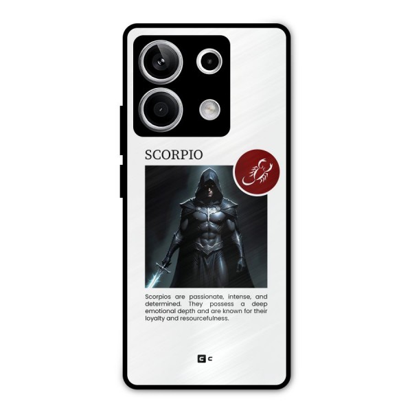 Sane Scorpio Metal Back Case for Redmi Note 13 5G