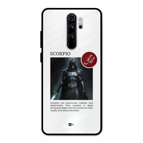 Sane Scorpio Metal Back Case for Redmi Note 8 Pro