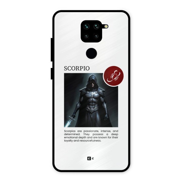 Sane Scorpio Metal Back Case for Redmi Note 9