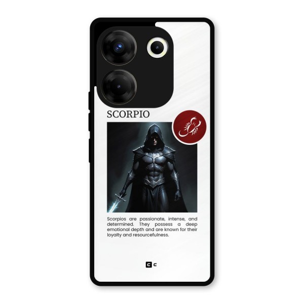Sane Scorpio Metal Back Case for Tecno Camon 20