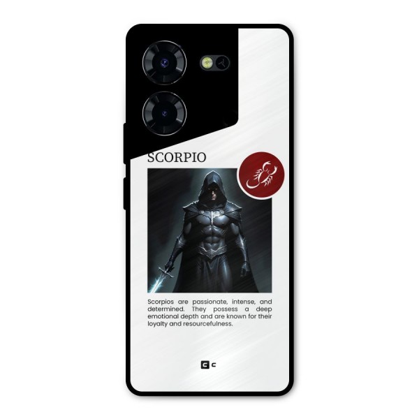 Sane Scorpio Metal Back Case for Tecno Pova 5 Pro 5G