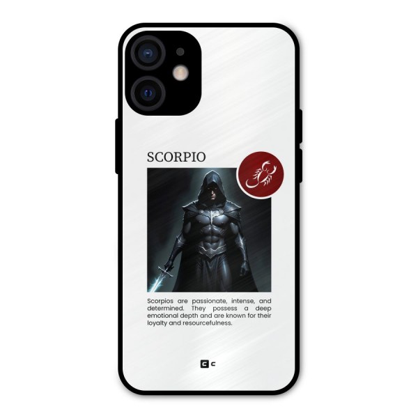 Sane Scorpio Metal Back Case for iPhone 12 Mini