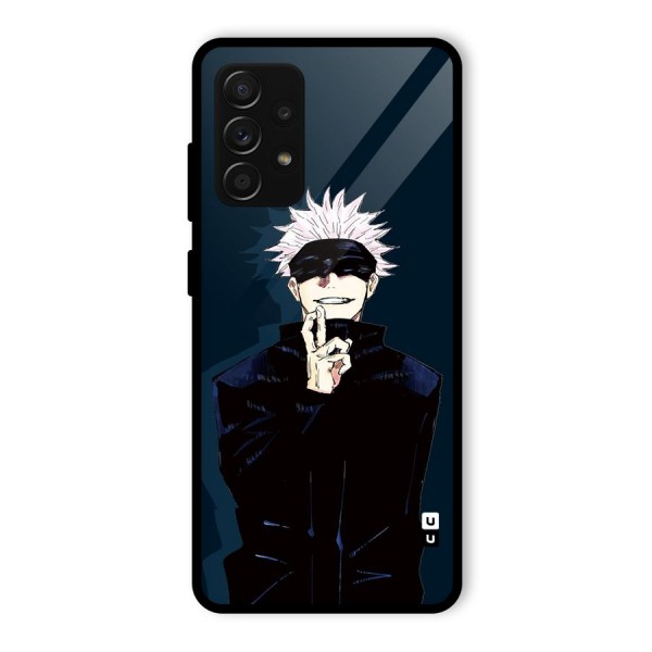 Satoru Gojo Glass Back Case for Galaxy A53 5G
