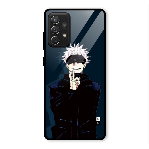 Satoru Gojo Glass Back Case for Galaxy A72