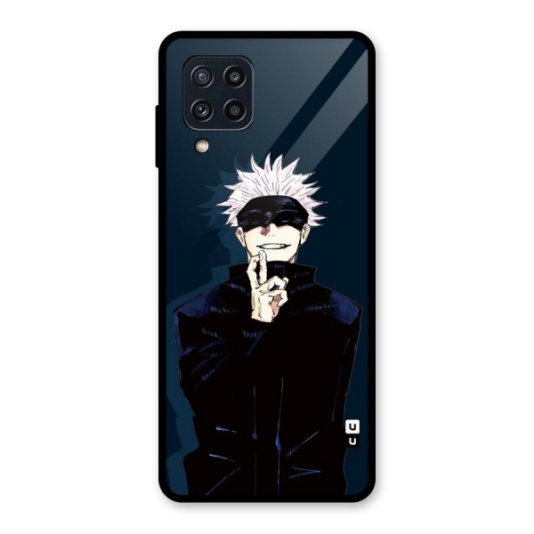 Satoru Gojo Glass Back Case for Galaxy M32