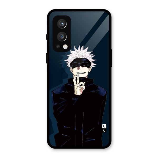 Satoru Gojo Glass Back Case for OnePlus Nord 2 5G