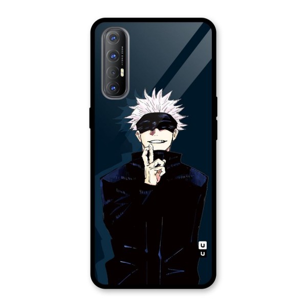 Satoru Gojo Glass Back Case for Oppo Reno3 Pro
