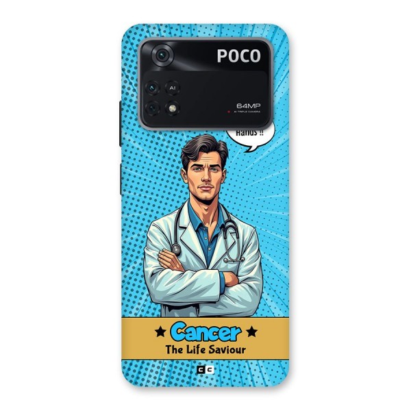 Saviour Cancer Back Case for Poco M4 Pro 4G