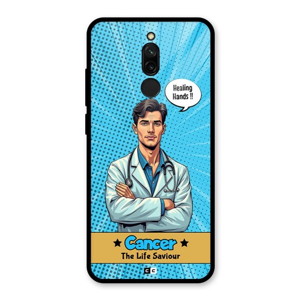 Saviour Cancer Glass Back Case for Redmi 8