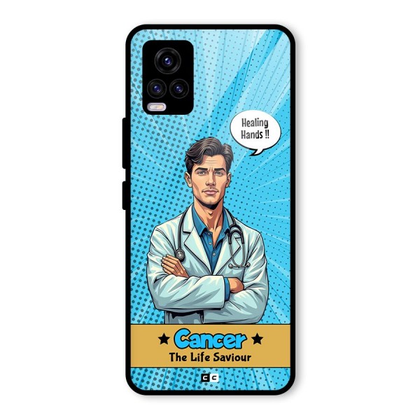 Saviour Cancer Glass Back Case for Vivo V20 2021