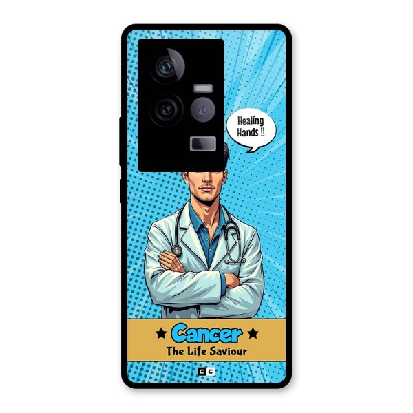 Saviour Cancer Glass Back Case for Vivo iQOO 11 5G