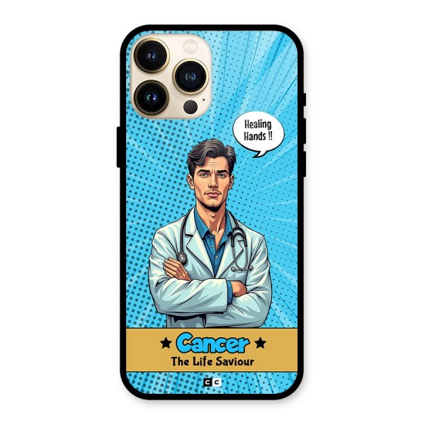 Saviour Cancer Glass Back Case for iPhone 13 Pro Max