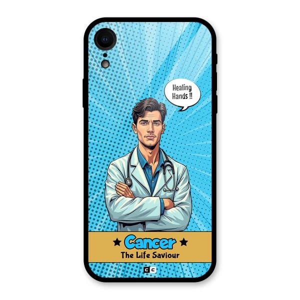 Saviour Cancer Glass Back Case for iPhone XR