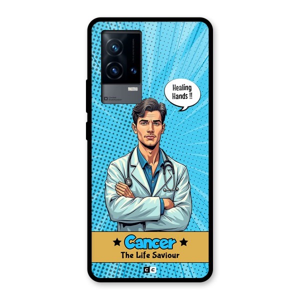 Saviour Cancer Glass Back Case for iQOO 9 5G