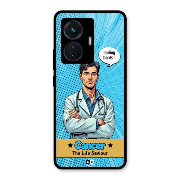 Saviour Cancer Glass Back Case for iQOO Z6 44W