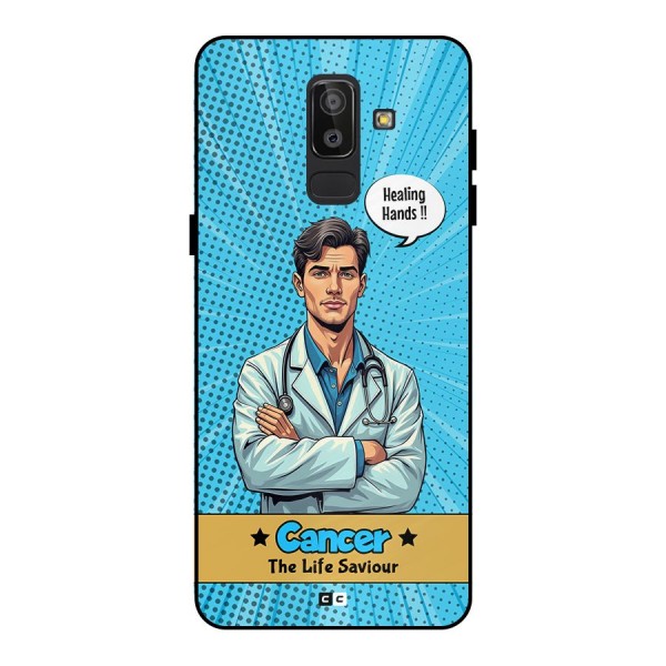 Saviour Cancer Metal Back Case for Galaxy J8
