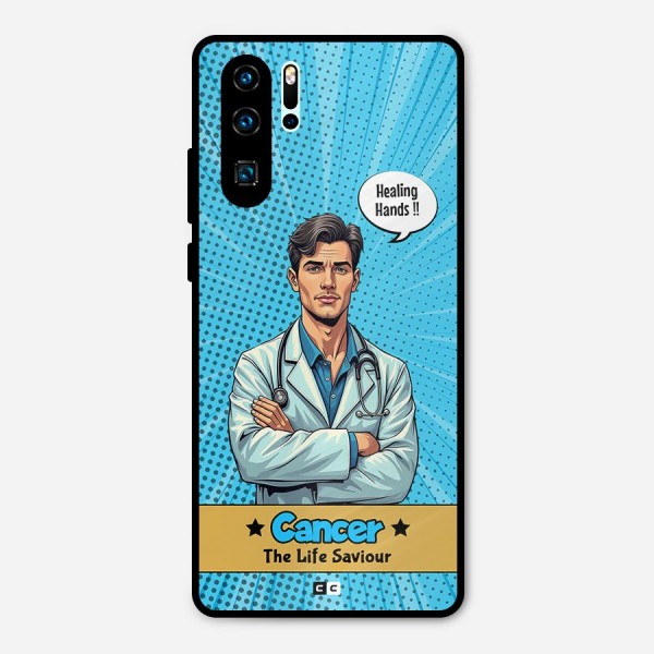 Saviour Cancer Metal Back Case for Huawei P30 Pro