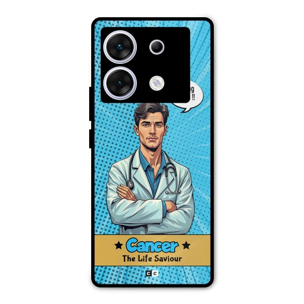 Saviour Cancer Metal Back Case for Infinix Zero 30 5G