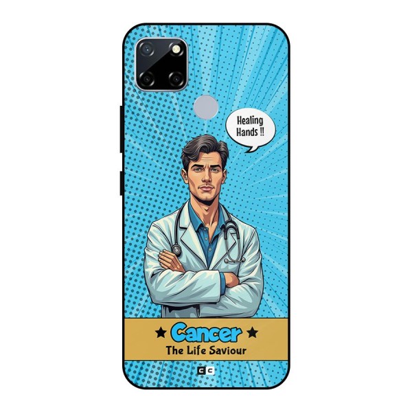 Saviour Cancer Metal Back Case for Realme Narzo 30A