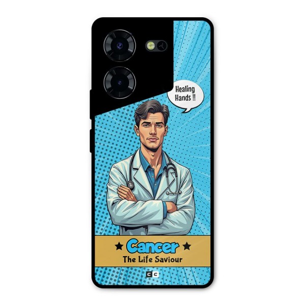 Saviour Cancer Metal Back Case for Tecno Pova 5 Pro 5G