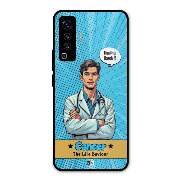 Saviour Cancer Metal Back Case for Vivo X50