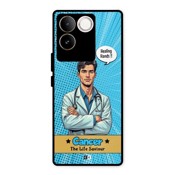 Saviour Cancer Metal Back Case for iQOO Z7 Pro