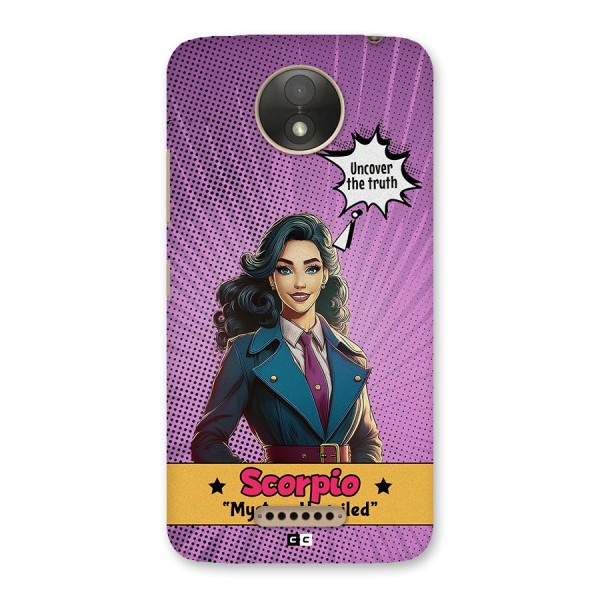Scorpio Mystery Back Case for Moto C Plus