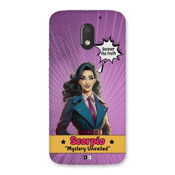 Scorpio Mystery Back Case for Moto E3 Power