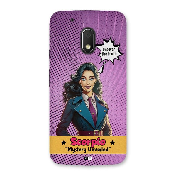 Scorpio Mystery Back Case for Moto G4 Play