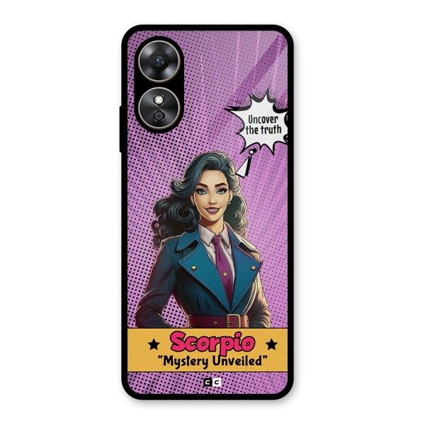 Scorpio Mystery Glass Back Case for Oppo A17