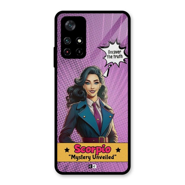 Scorpio Mystery Glass Back Case for Poco M4 Pro 5G