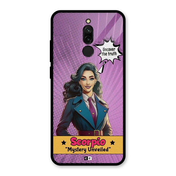 Scorpio Mystery Glass Back Case for Redmi 8