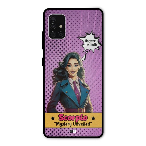 Scorpio Mystery Metal Back Case for Galaxy A51